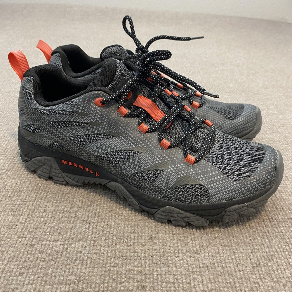 Merrell Shoes Mens Size 11 Gray Mesh Trail Hiking Athletic Sneakers J06113